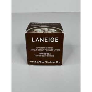 Laneige Lip Sleeping Mask Hot Cocoa 0.70oz Hydrating Brown Jar 20g Vitamin C